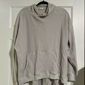RD Style Heather Gray Waffle Knit Hoodie